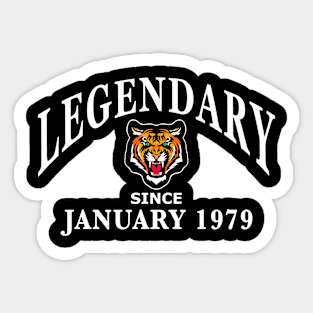 Legendary since January 1979 birthday gift idea Sticker